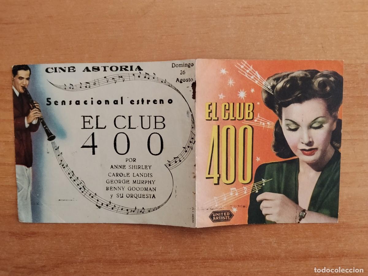 Cine: TURQUE-PROGRAMA DE CINE --EL CLUB 400