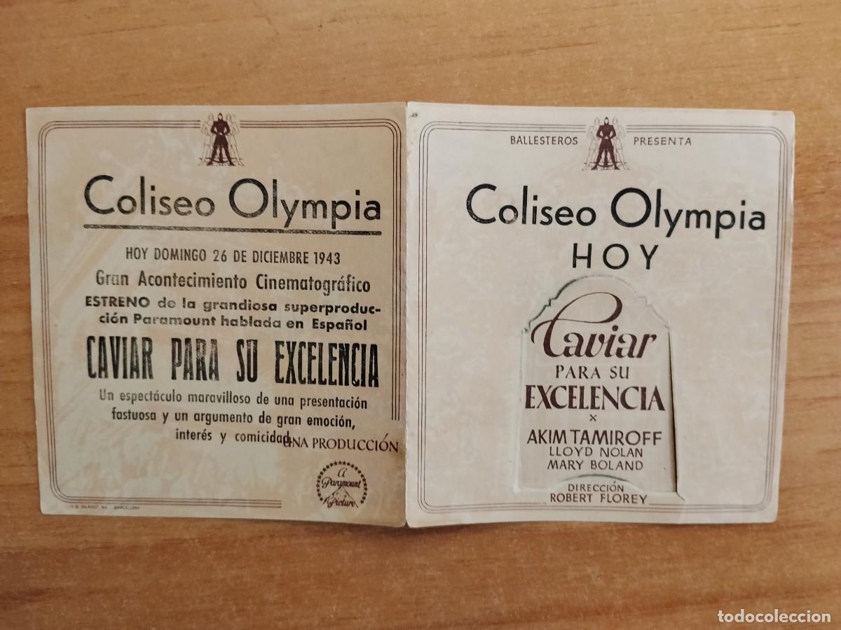 Cine: TURQUE-PROGRAMA DE CINE --CAVIAR PARA SU EXCELENCIA