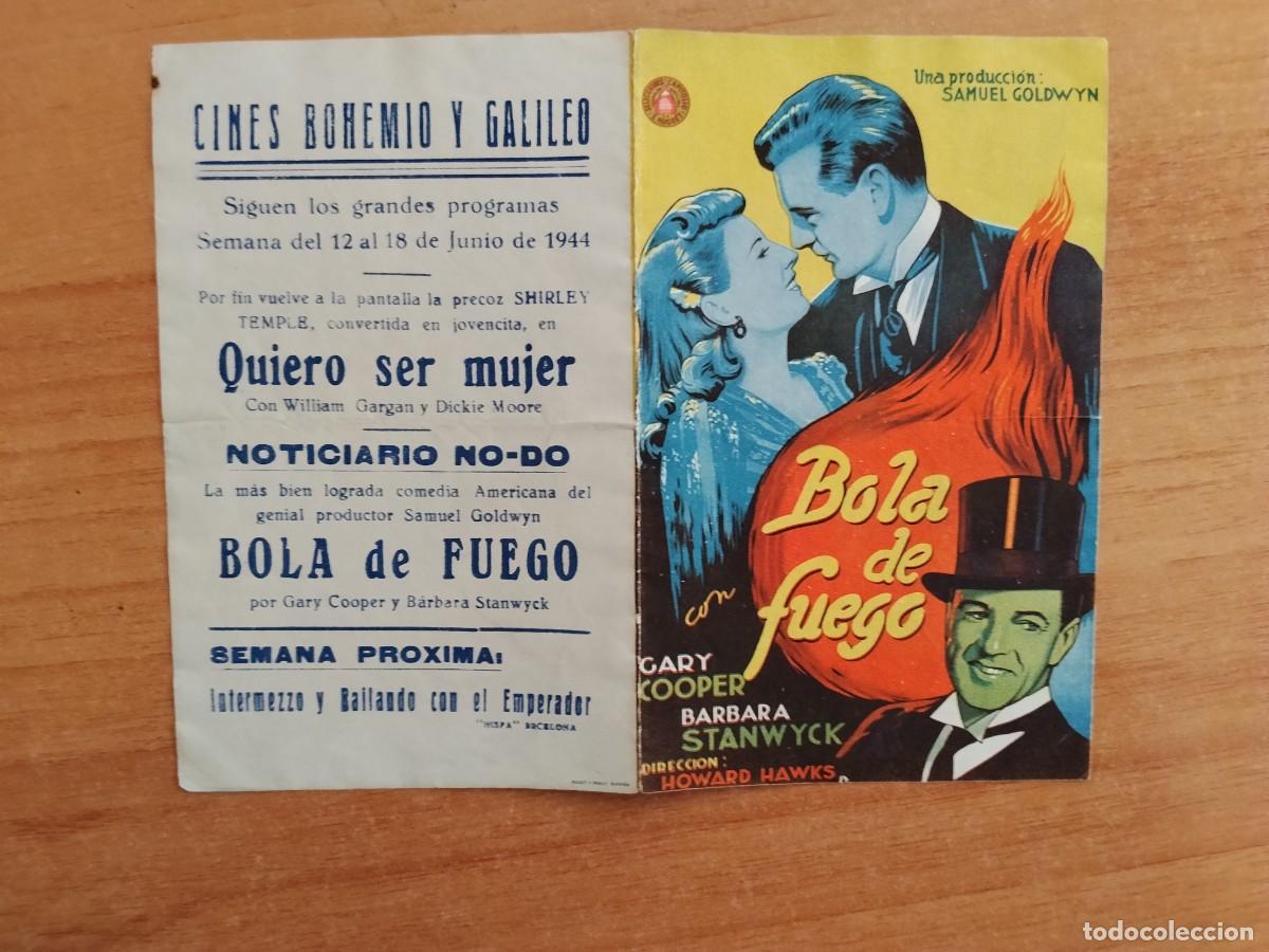 Cine: TURQUE-PROGRAMA DE CINE --LA BOLA DE FUEGO