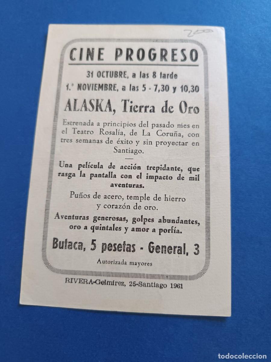 Cine: PROGRAMA DE CINE ALASKA TIERRA DE ORO JOHN WAYNE - Foto 2