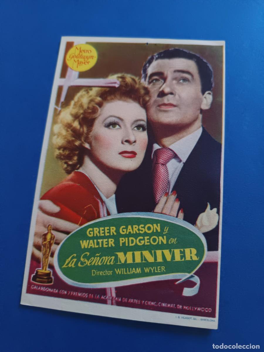 Cine: PROGRAMA DE CINE LA SE&Ntilde;ORA MINIVER WALTER PIDGEON GREER GARSON