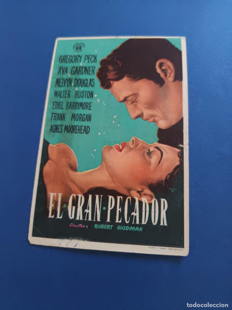 Cine: PROGRAMA DE CINE EL GRAN PECADOR GREGORY PECK