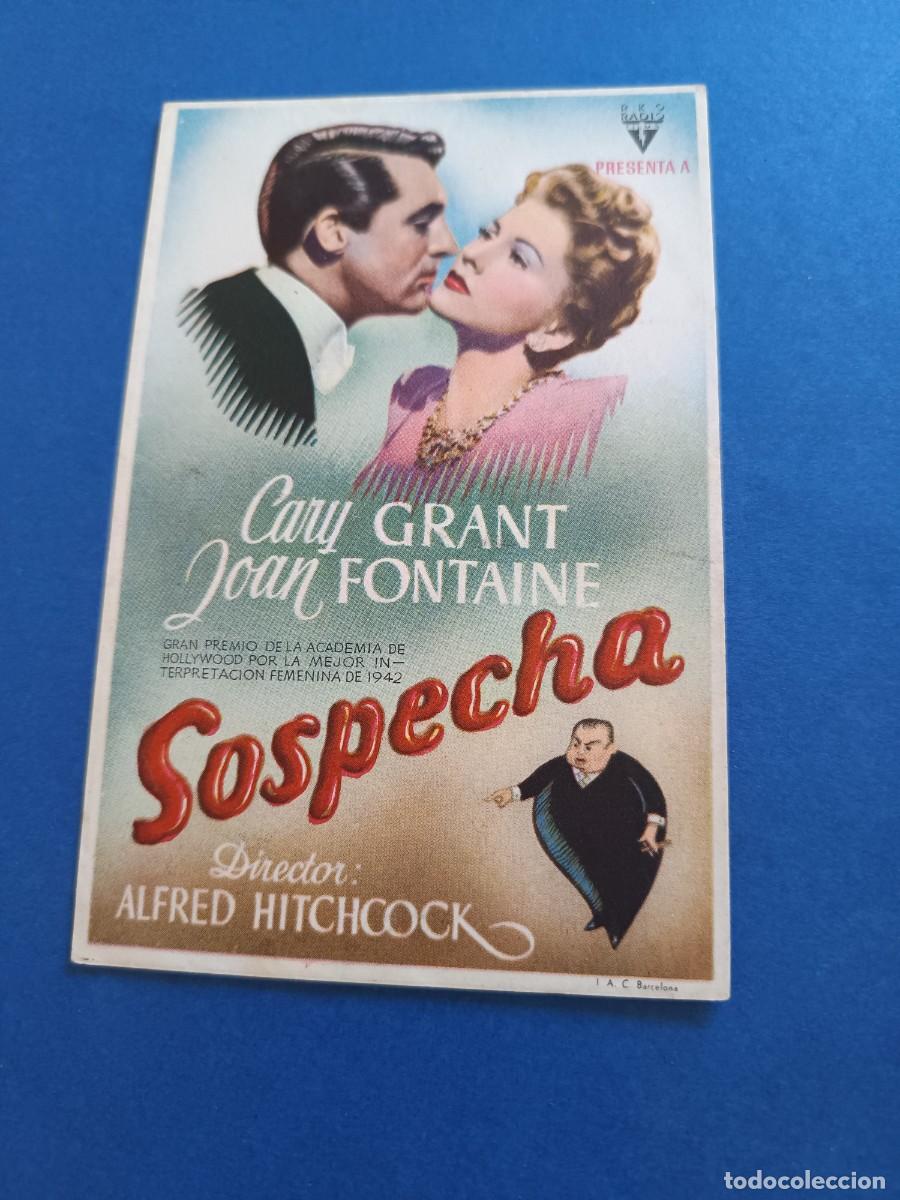  Flyers Publicitaires de films Anciens: PROGRAMA DE CINE SOSPECHA CARY GRANT