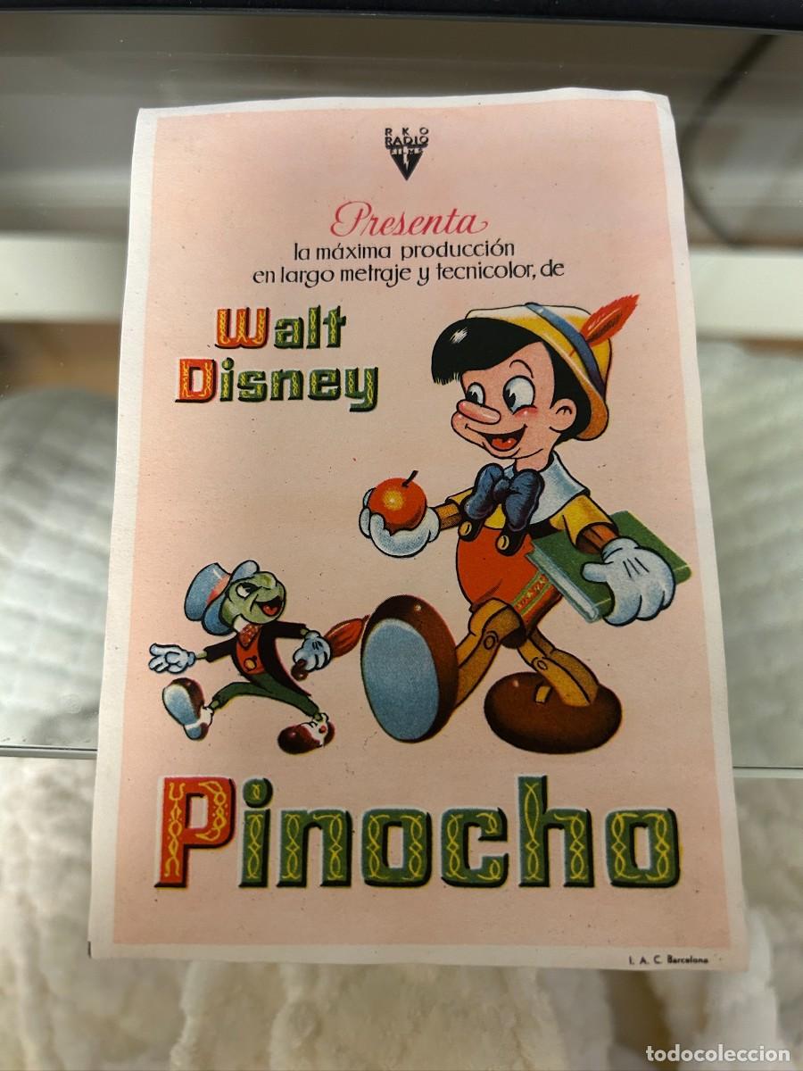Cine: &ordm;1288 pinocho sin publicidad buen estado