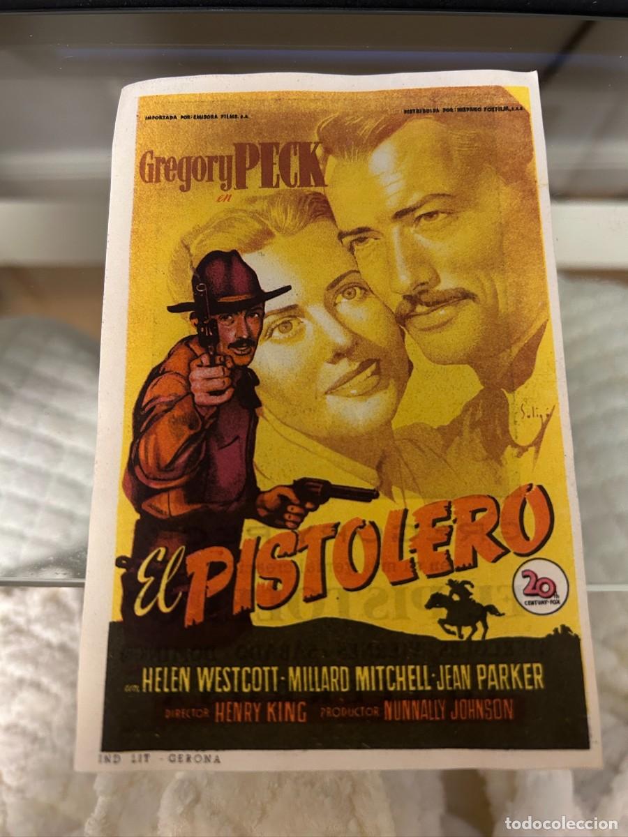 Cine: &ordm;1293 el pistolero cine monterrosa reus preciosa parte posterior con publicidad buen estado