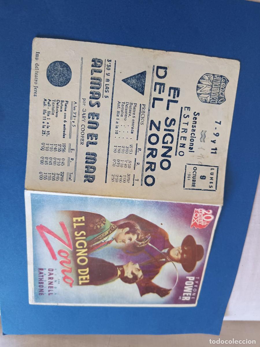 Cine: PROGRAMA DE CINE EL SIGNO DEL ZORRO TYRONE POWER - Foto 1