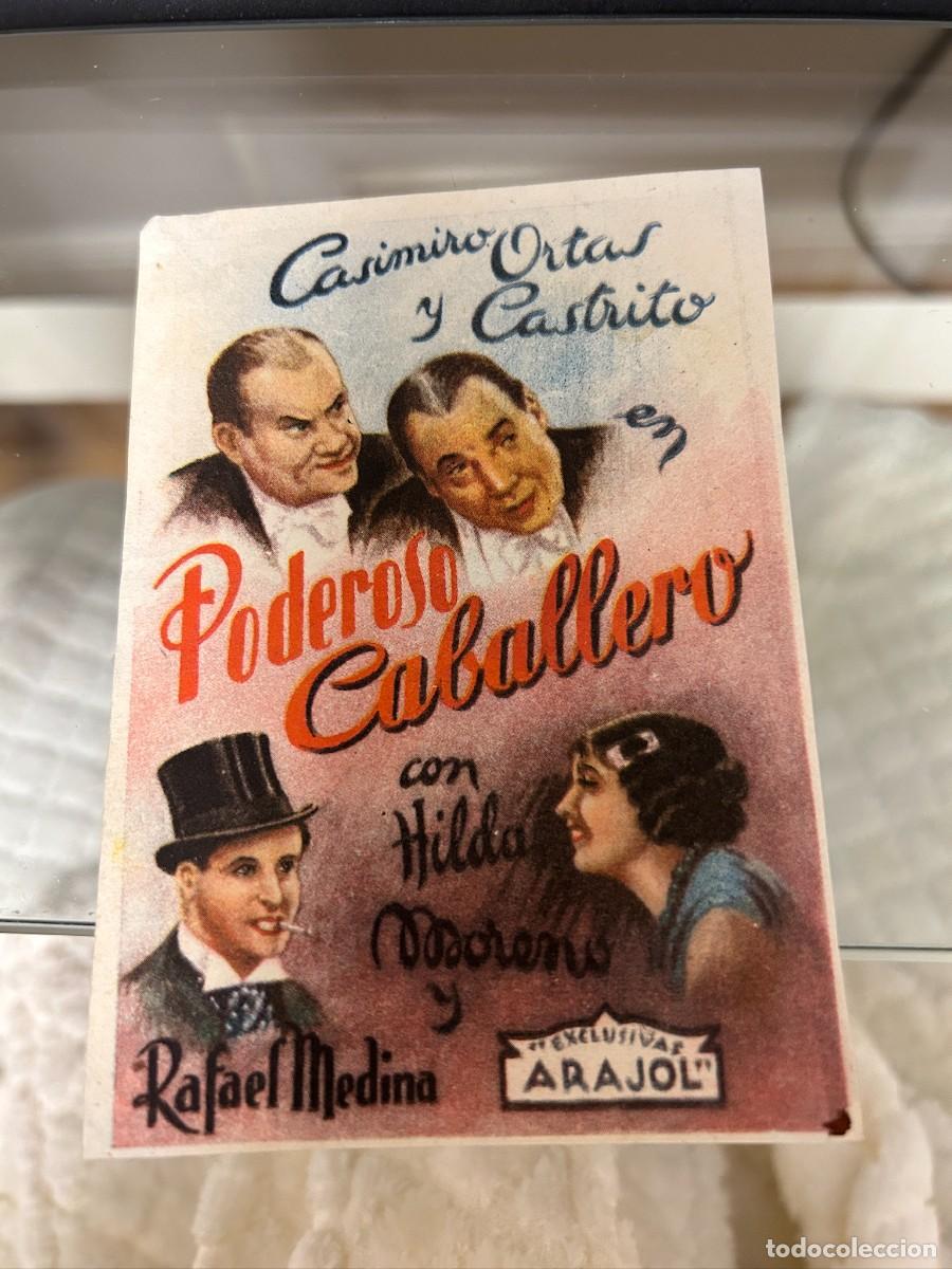 Cine: &ordm;1297 poderoso caballero arajol sin publicidad buen estado