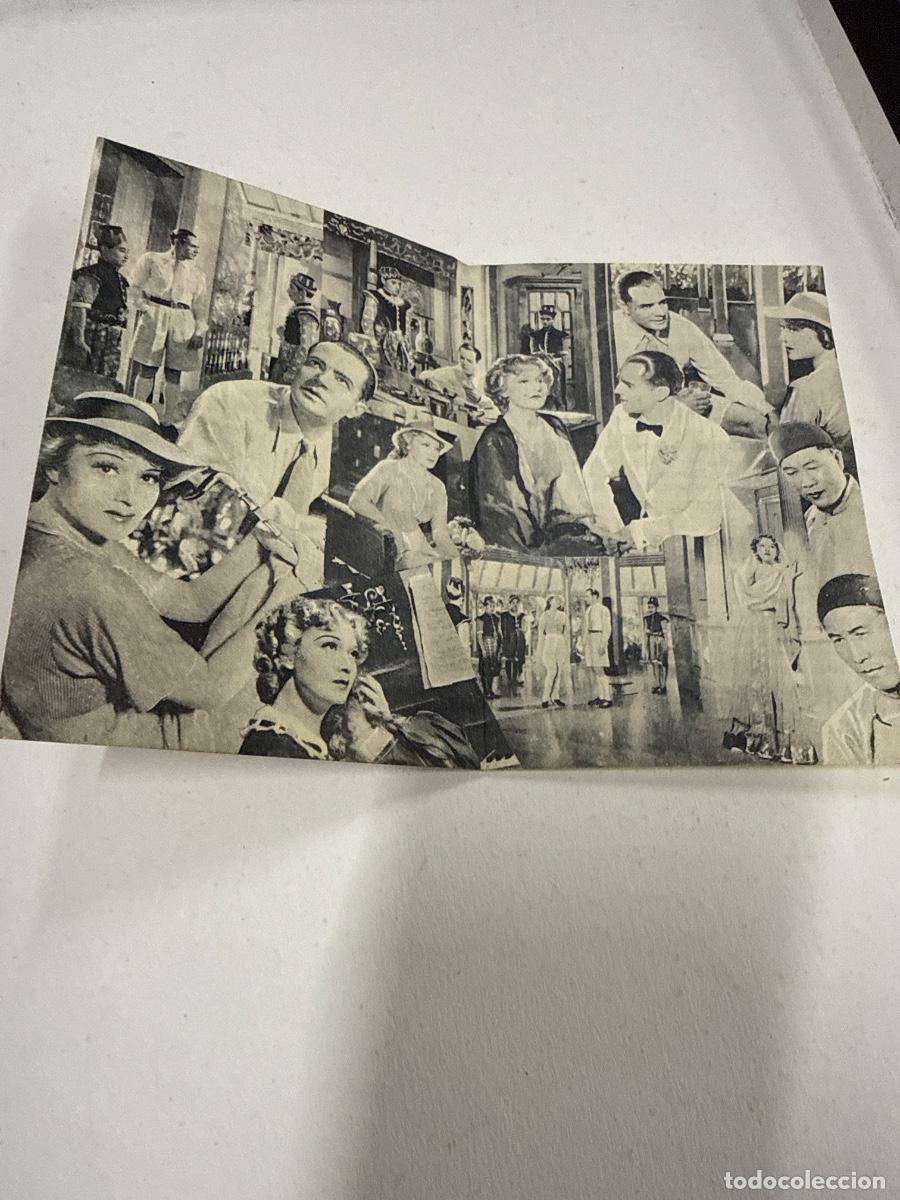 Cine: LA DAMA DE MALACA. Antiguo programa de cine de mano, Diptico - Foto 2