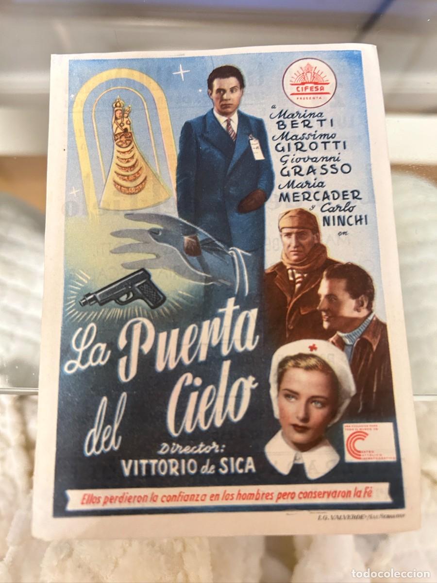 Cine: &ordm;1302 la puerta del cielo cine alhambra zaragoza con publicidad buen estado