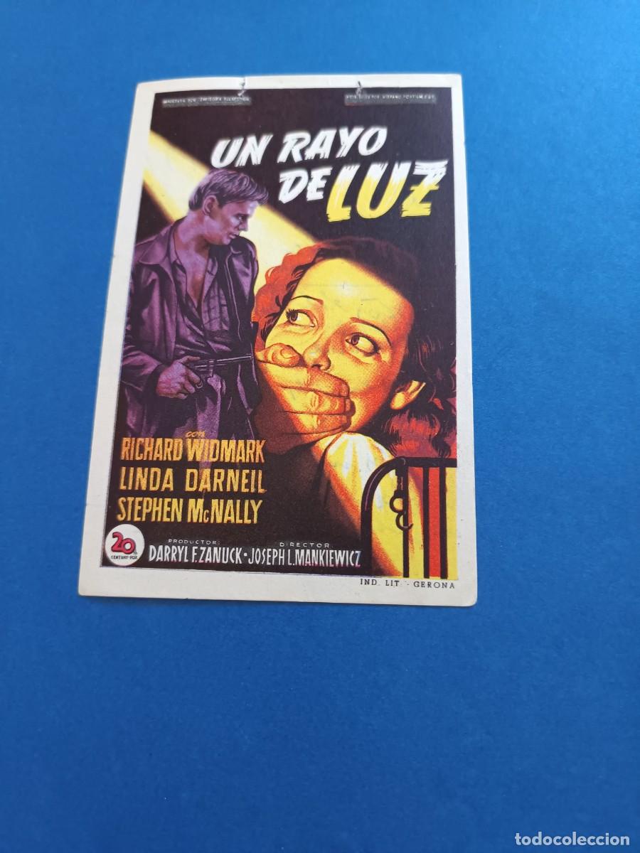 Cine: PROGRAMA DE CINE UN RAYO DE LUZ RICHARD WIDMARK