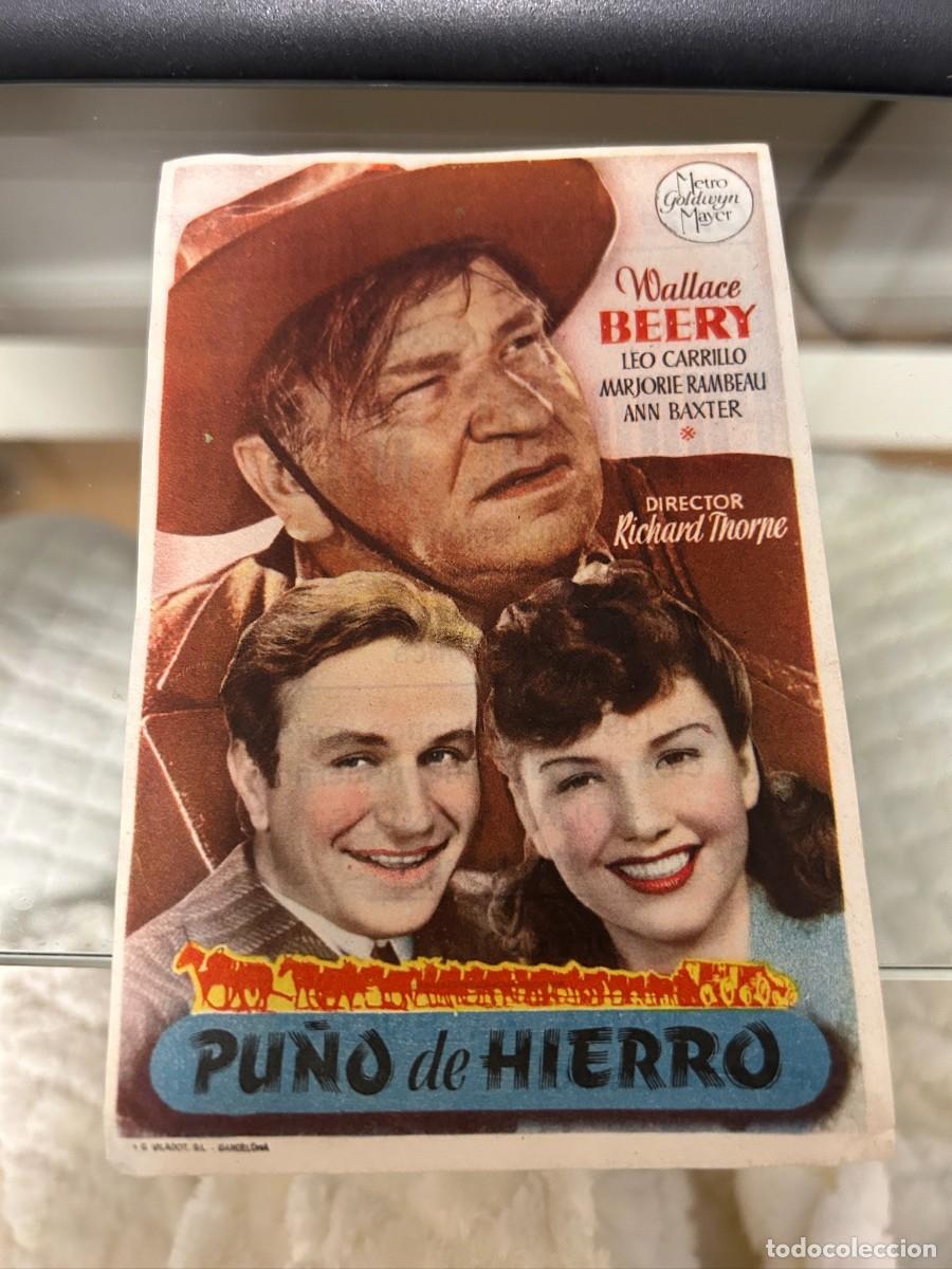 Cine: &ordm;1303 pu&ntilde;o de hierro cine espa&ntilde;a con publicidad buen estado