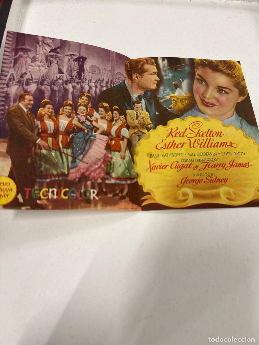 Cine: ESCUELA DE SIRENAS. Antiguo programa de cine de mano. Diptico - Foto 2