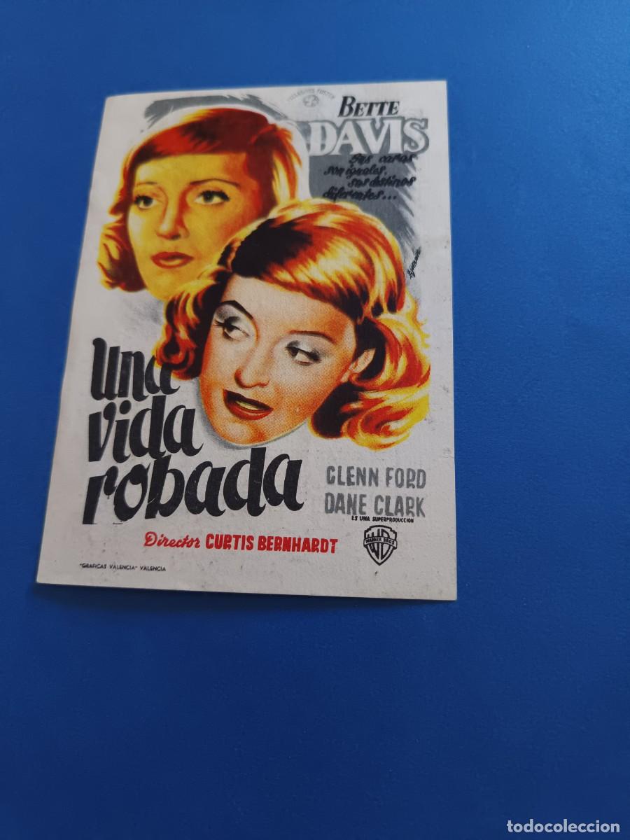 Cine: PROGRAMA DE CINE UNA VIDA ROBADA GLENN FORD BETTE DAVIS - Foto 1