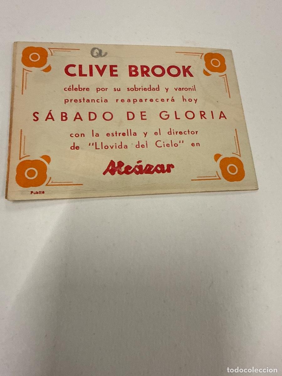 Cine: VUELTA AL AYER Antiguo programa de cine de mano. Diptico - Foto 3