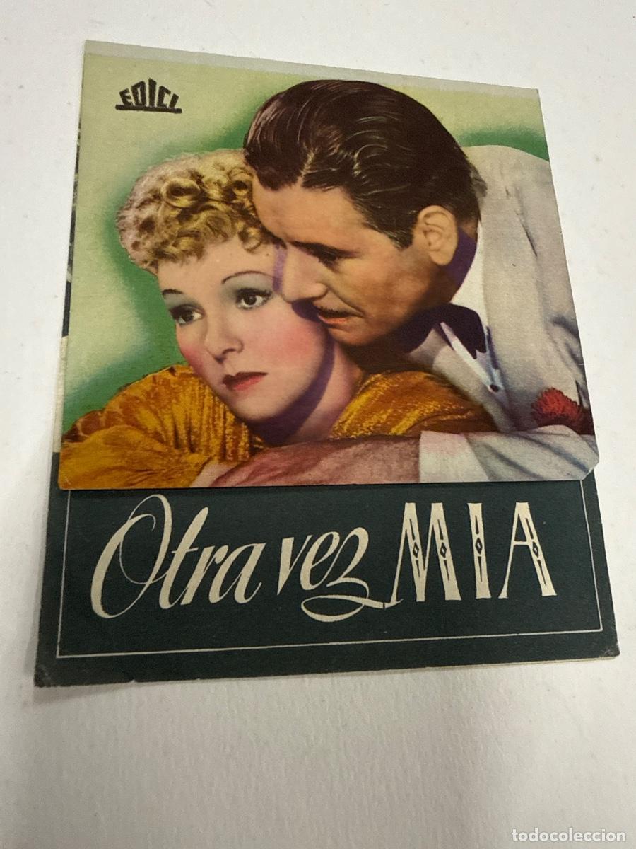 Cine: OTRA VEZ MIA. Antiguo programa de cine de mano. Diptico - Foto 1