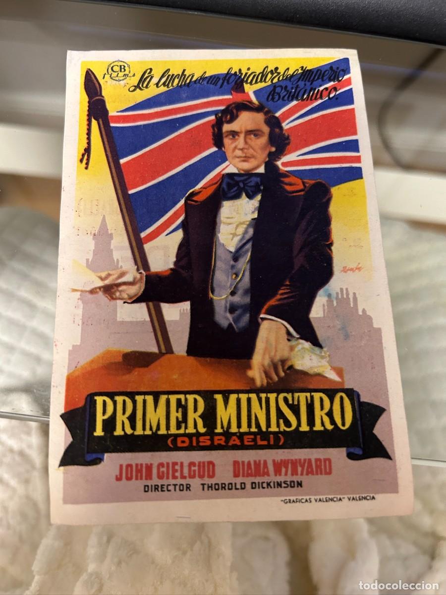 Cine: &ordm;1309 primer ministro cine olimpia amposta tarragona con publicidad buen estado