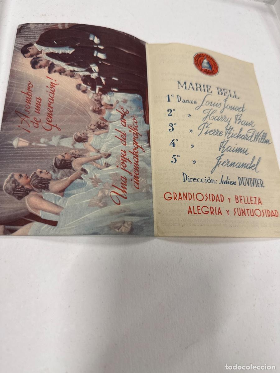Cine: CARNET DE BAILE. Antiguo programa de cine de mano. Diptico - Foto 2