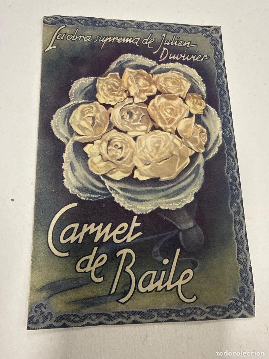 Cine: CARNET DE BAILE. Antiguo programa de cine de mano. Diptico