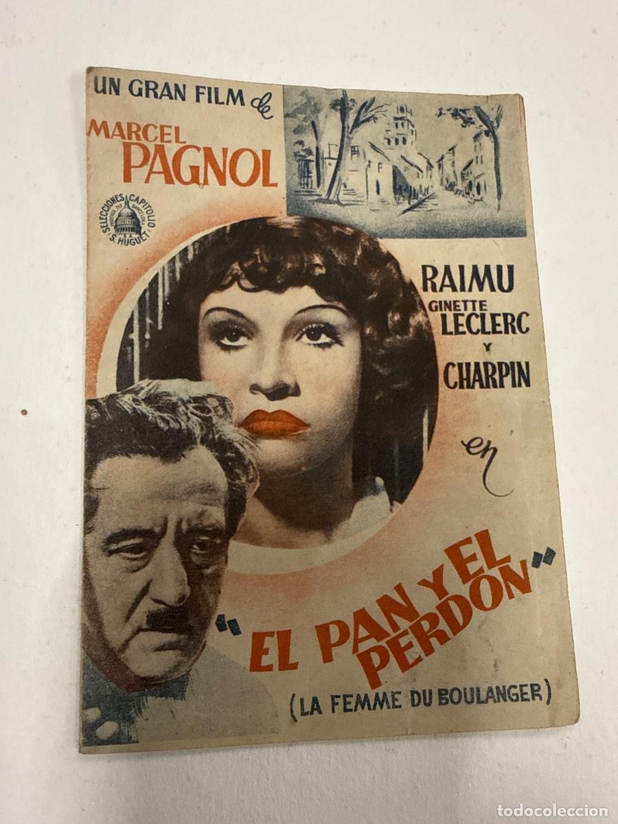 Cine: EL PAN Y EL PERDON. Antiguo programa de cine de mano. Diptico