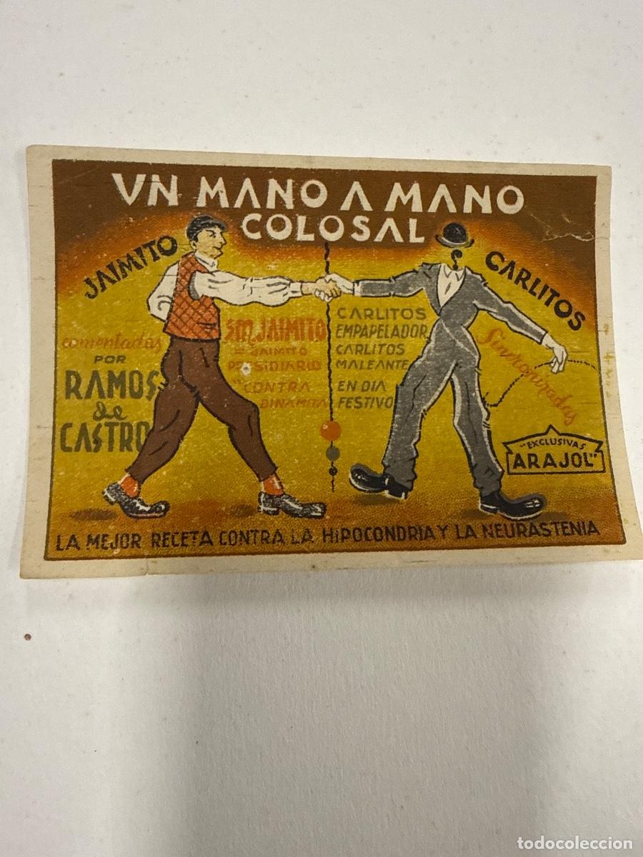 Cine: UN MANO A MANO COLOSAL. Antiguo programa de cine de mano.