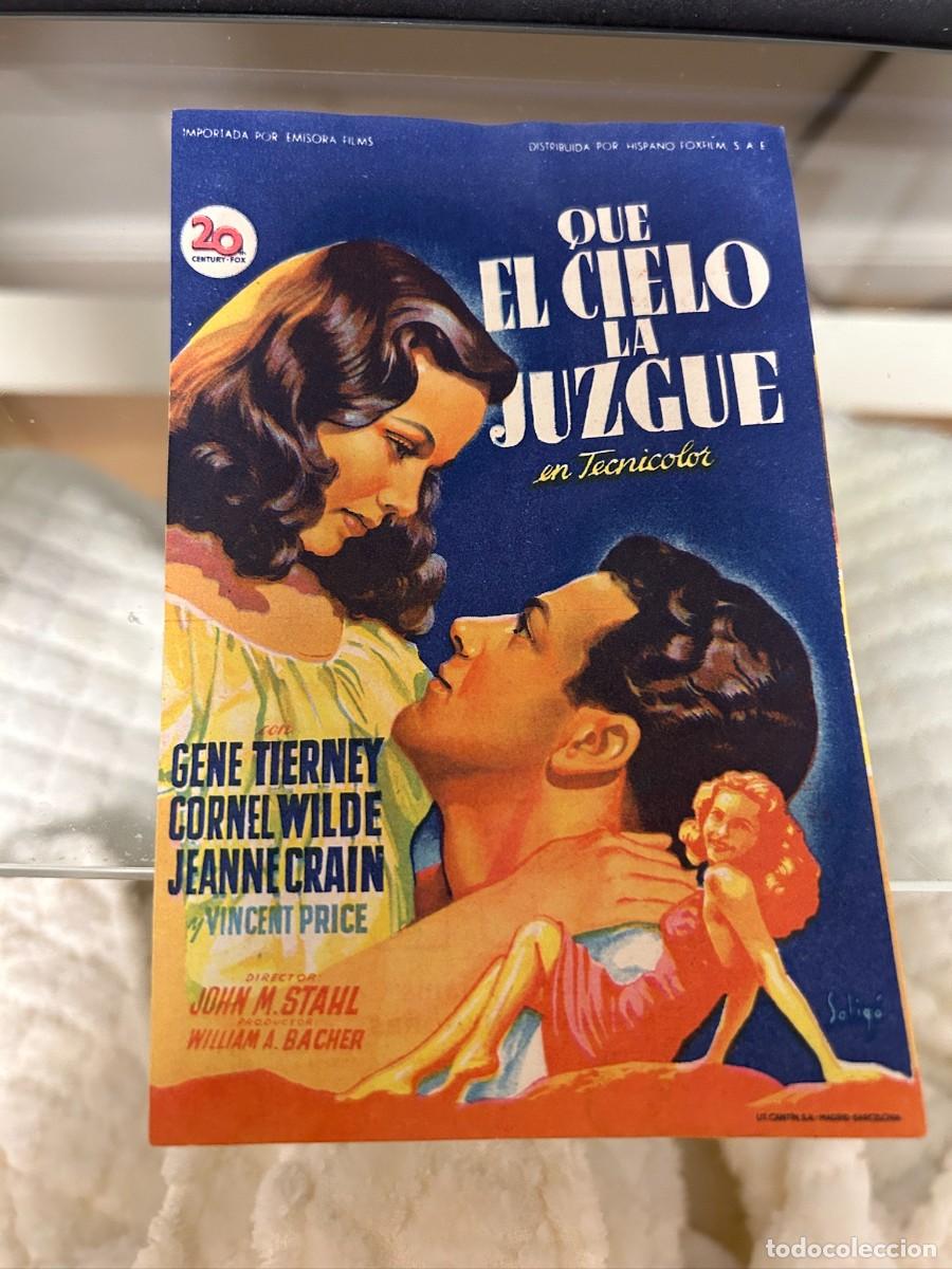 Cine: &ordm;1327 que el cielo la juzgue cine mari leon con publicidad buen estado