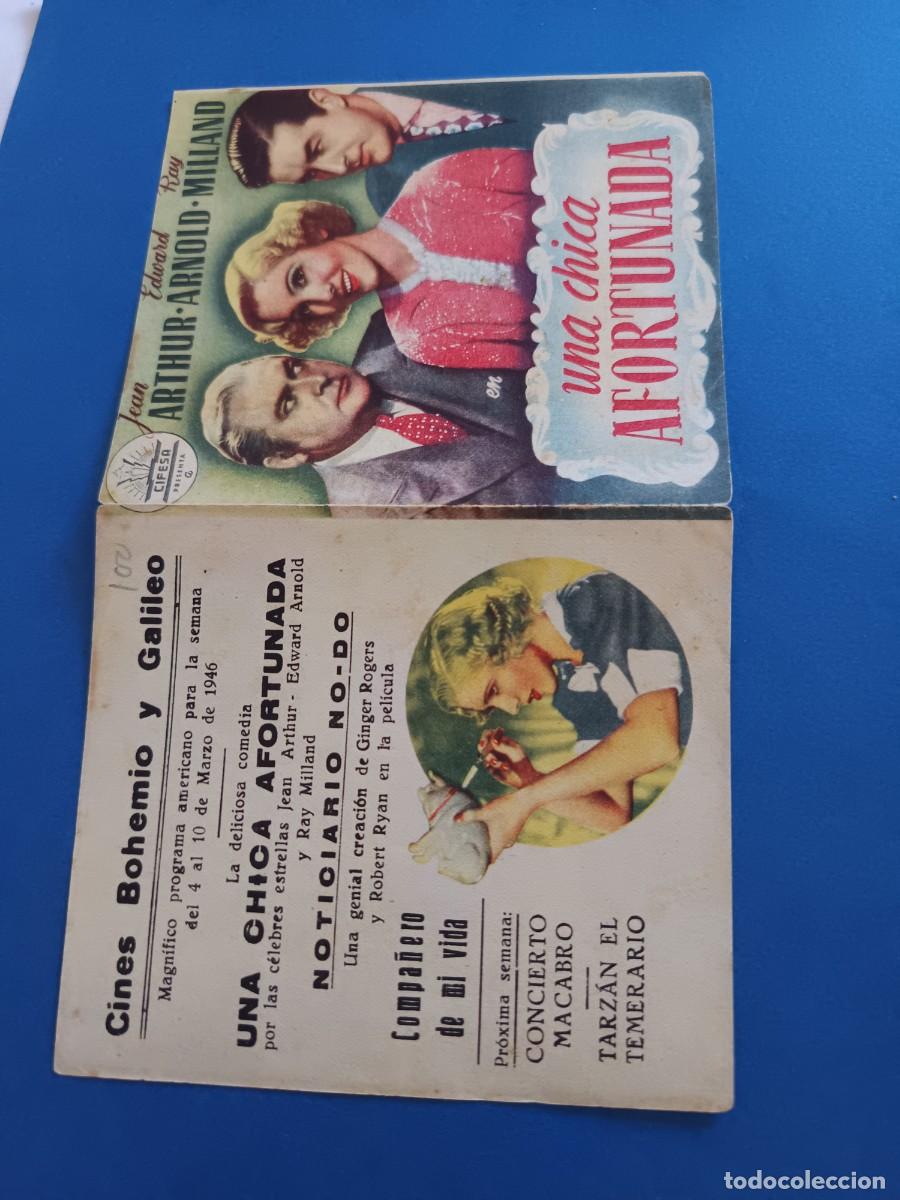Cine: PROGRAMA DE CINE UNA CHICA AFORTUNADA RAY MILLAND