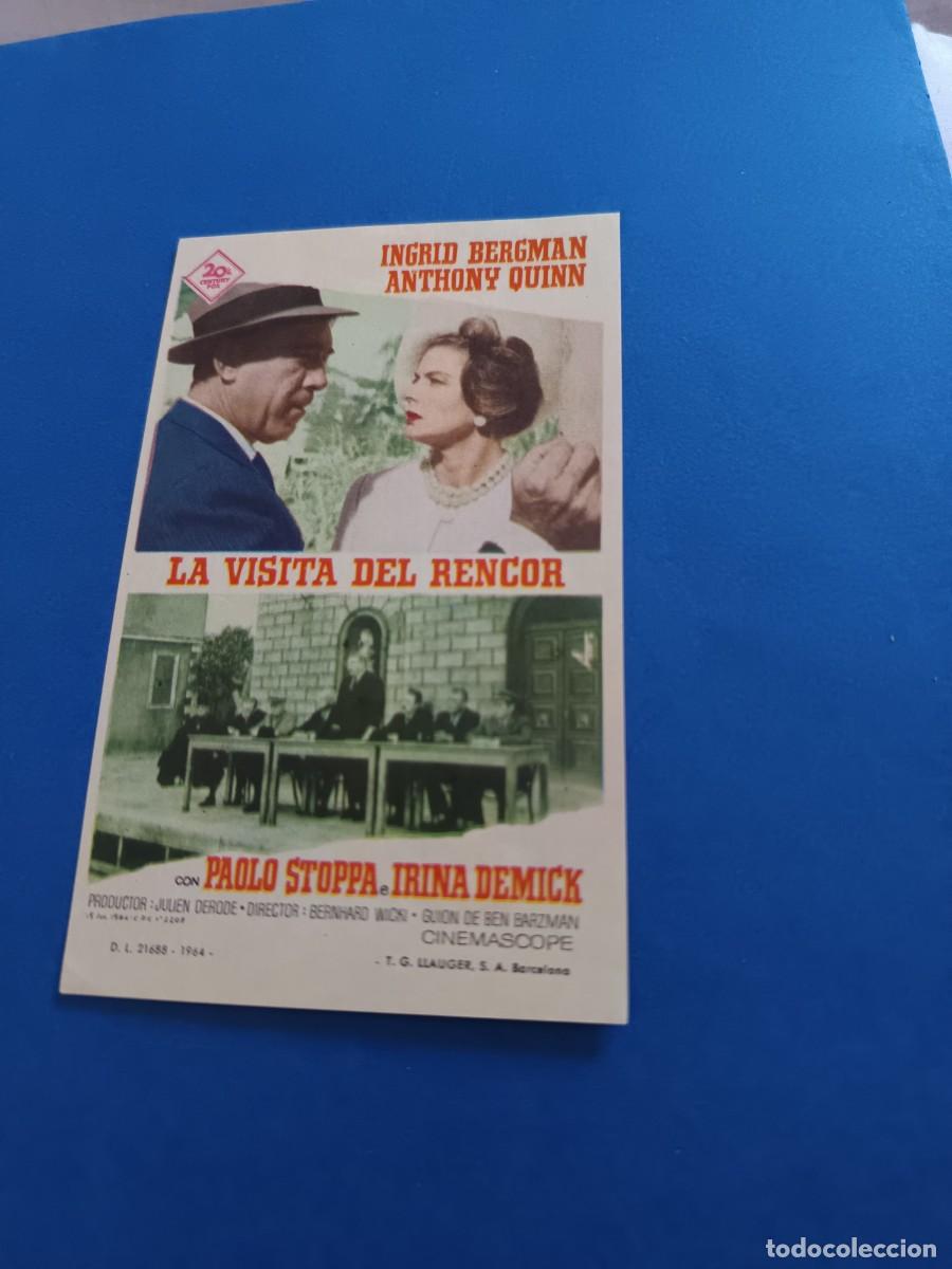 Cine: PROGRAMA DE CINE LA VISITA DEL RENCOR INGRID BERGMAN - Foto 1