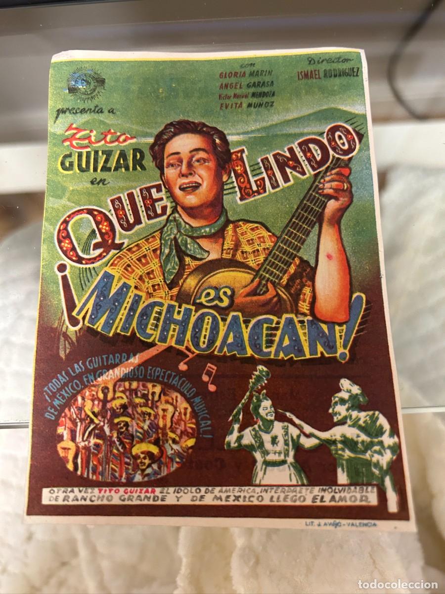 Cine: &ordm;1329 &iexcl;que lindo es michoacan! cine mari leon con publicidad buen estado