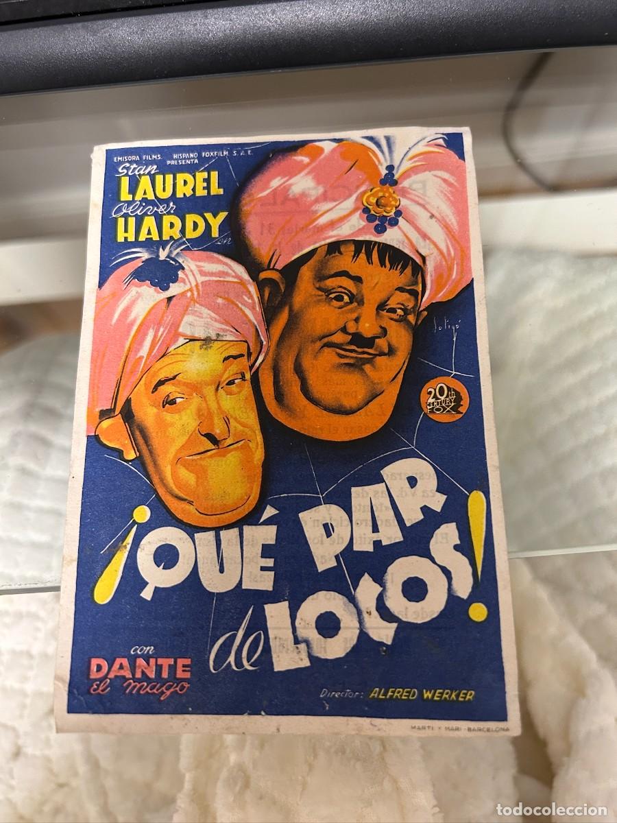 Cine: &ordm;1333 &iexcl;que par de locos! principal cinema con publicidad buen estado