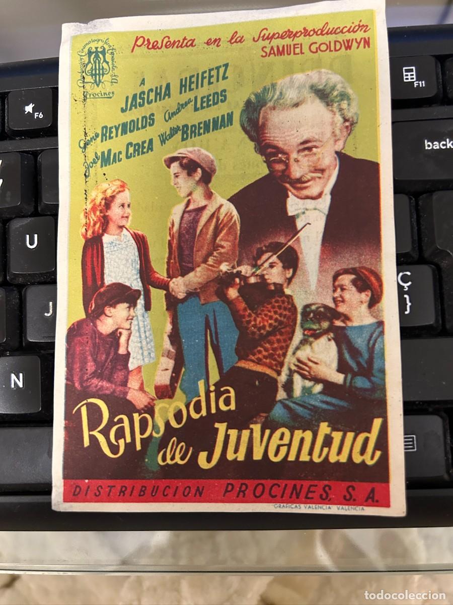 Cine: &ordm;1342 rapsodia de juventud cine principal compostela con publicidad buen estado