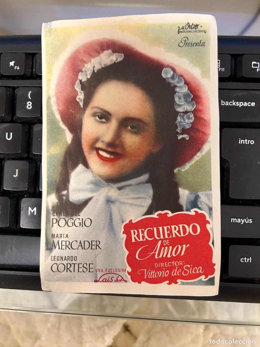 Cine: &ordm;1356 recuerdo de amor sin publicidad buen estado