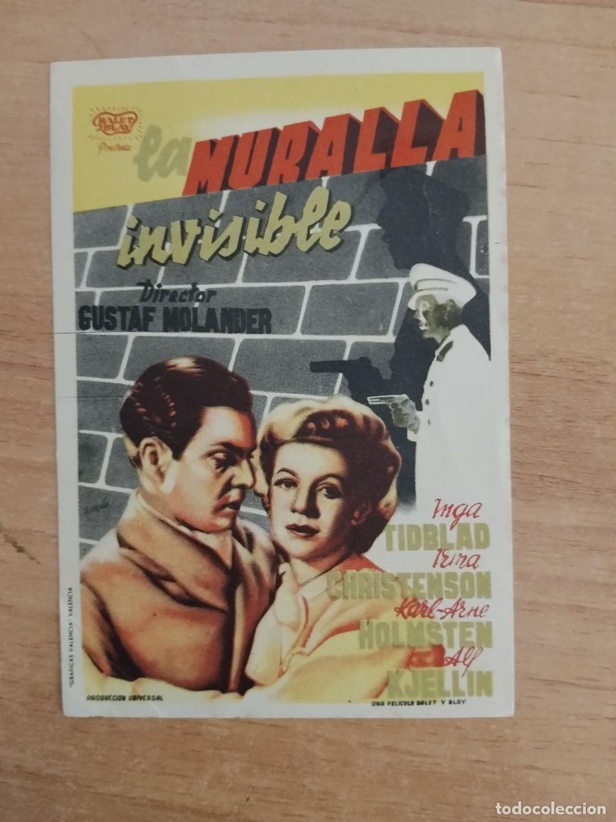 Cine: TURQUE-PROGRAMA DE CINE --LA MURALLA INVISIBLE