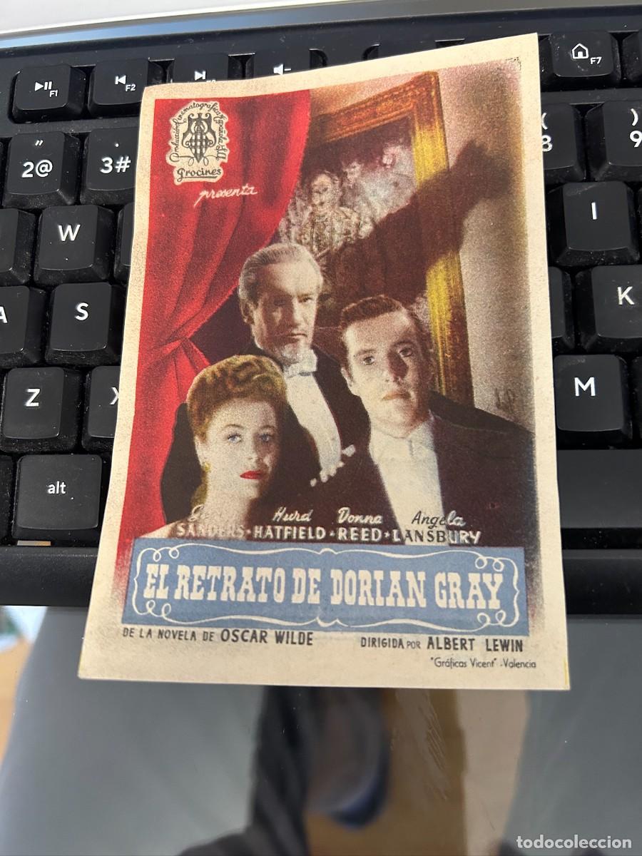 Cine: &ordm;1378 el retrato de dorian gray cinema roxy y teatro carrion valladolid con publicidad buen estado