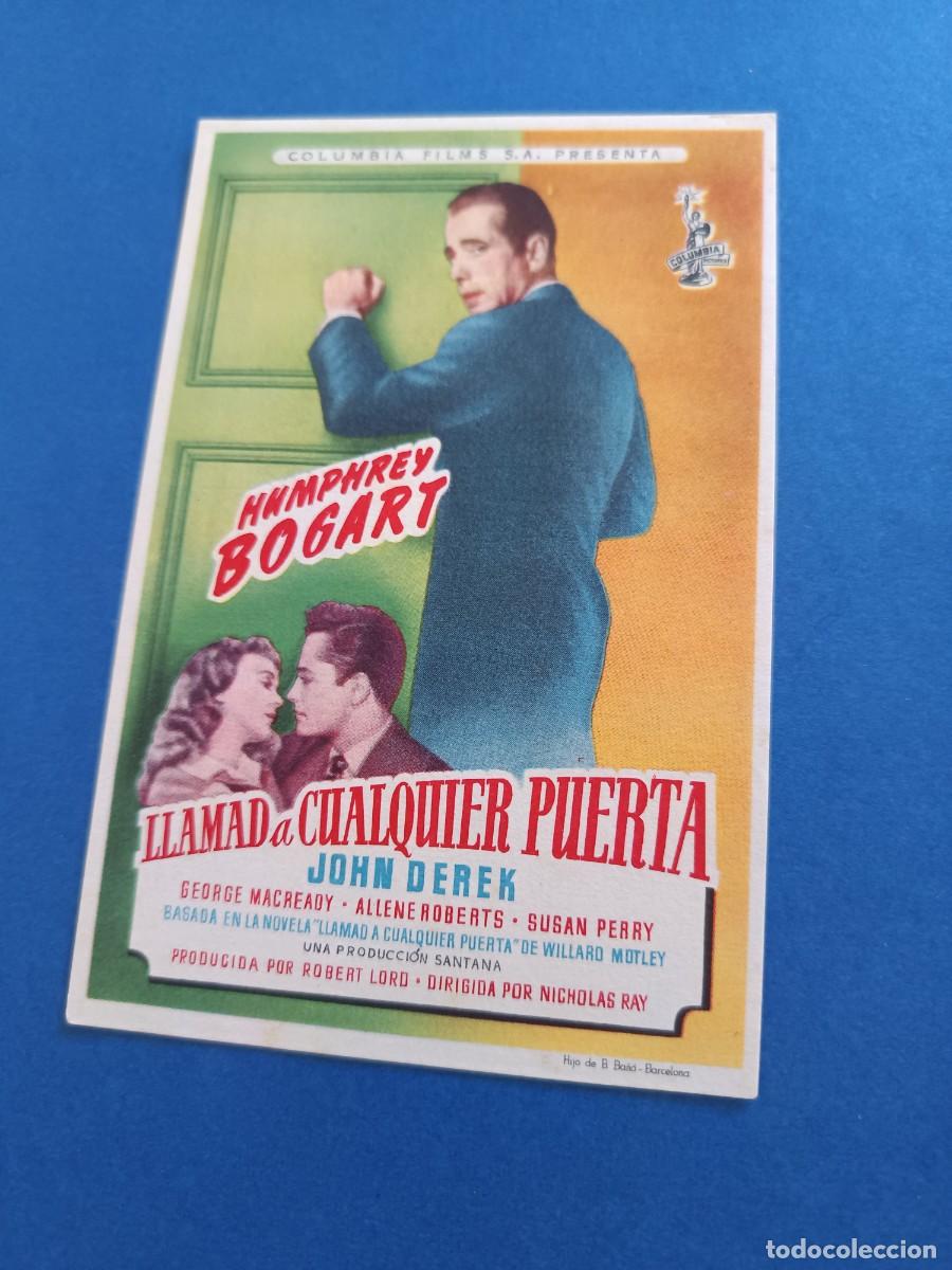 Cine: PROGRAMA DE CINE LLAMAD A CUALQUIER PUERTA HUMPHREY BOGART