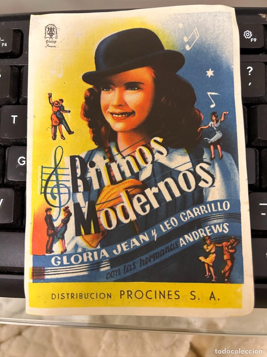 Cine: &ordm;1389 ritmos modernos cine cervantes con publicidad buen estado