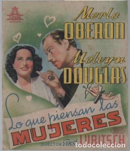 Cine: PROGRAMA DOBLE DE CINE: LO QUE PIENSAN LAS MUJERES PC-11934