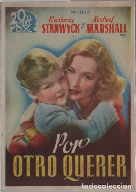 Cine: PROGRAMA DOBLE DE CINE: POR OTRO QUERER PC-11935