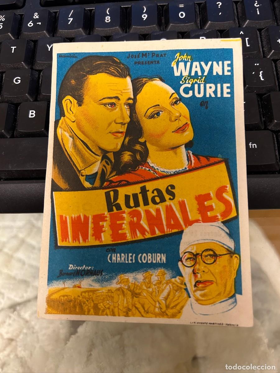 Cine: &ordm;1401 rutas infernales cine monterrosa reus con publicidad buen estado