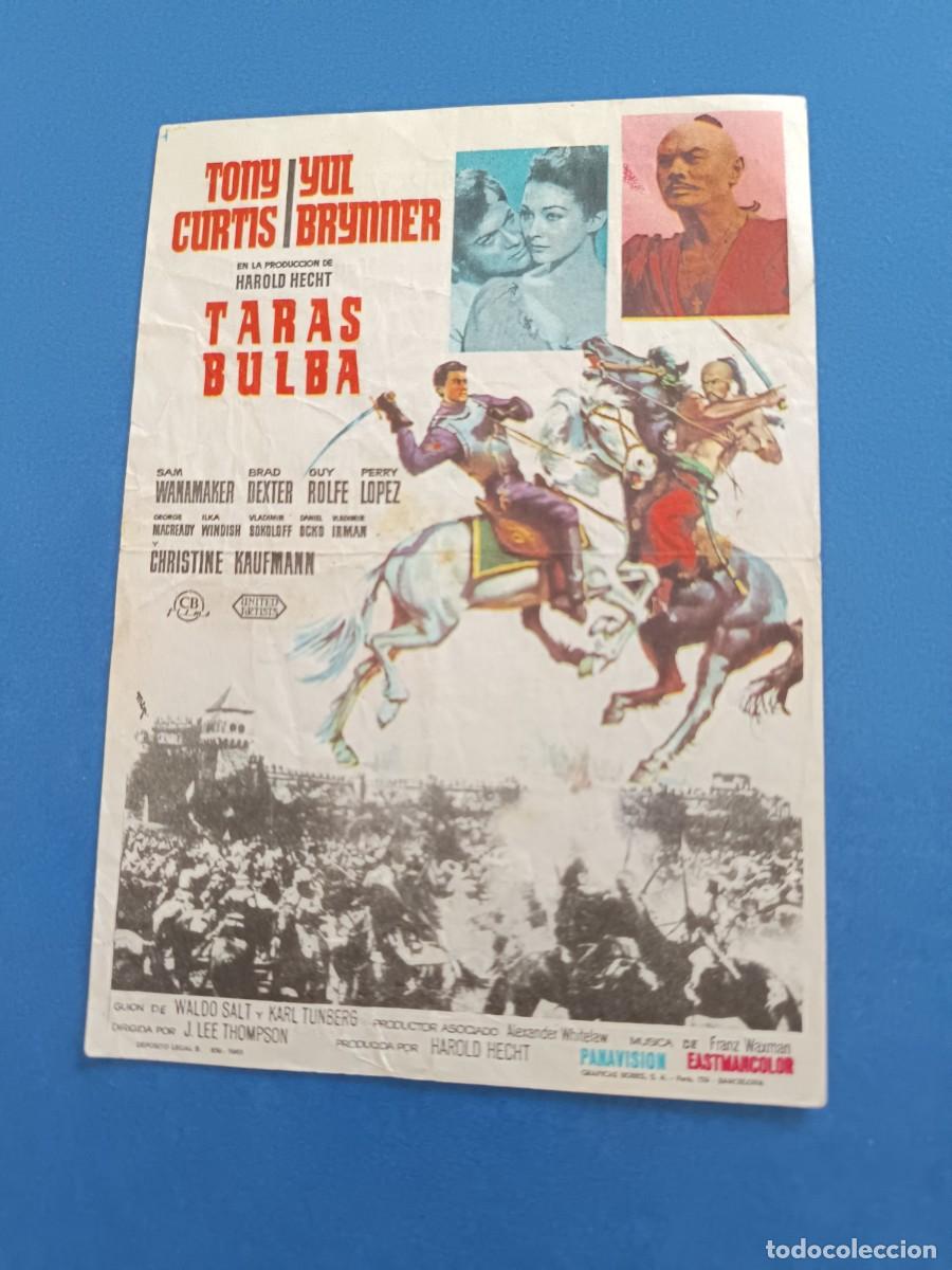 Cine: PROGRAMA DE CINE TARAS BULBA YUL BRYNNER - Foto 1