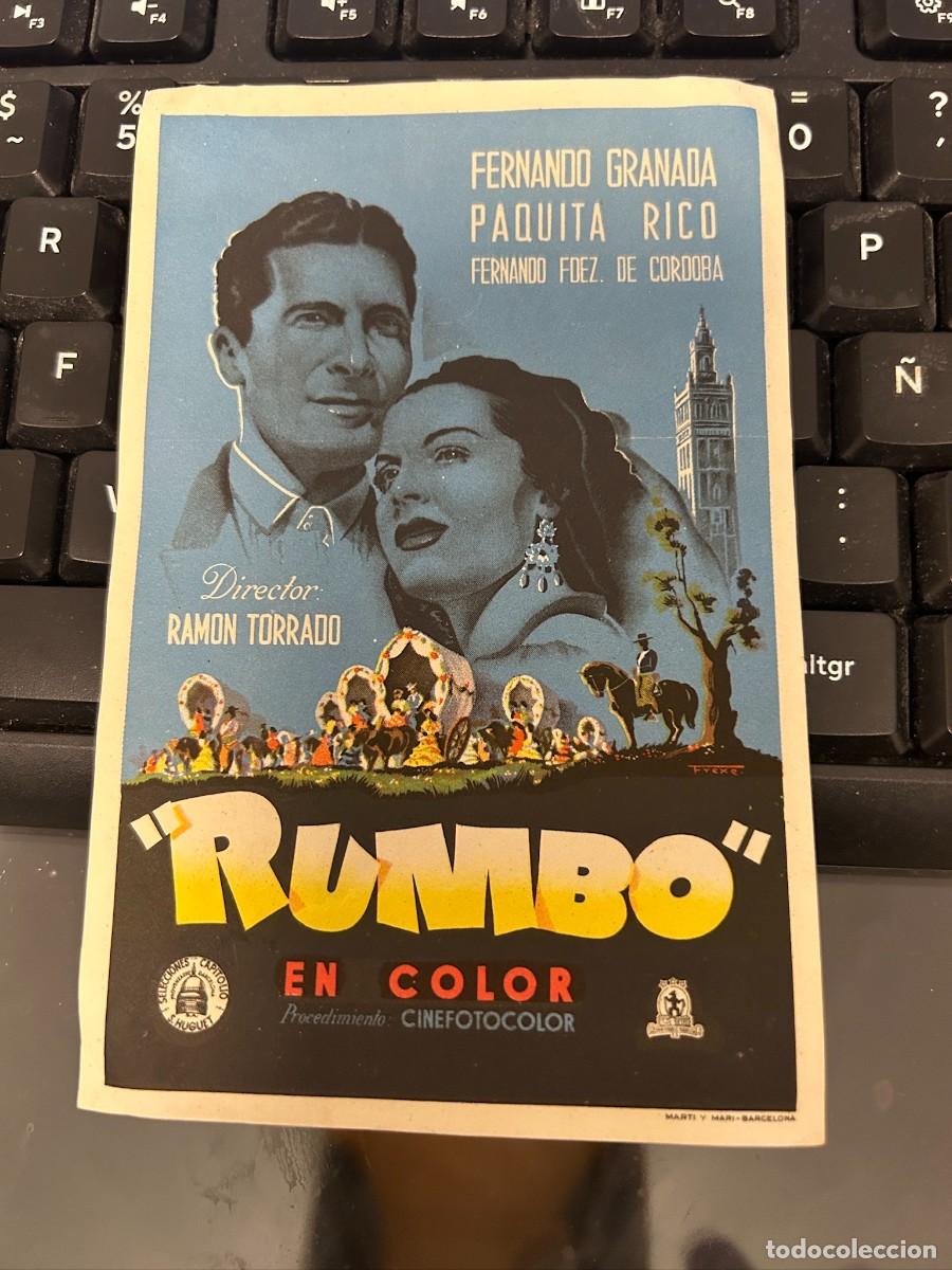 Cine: &ordm;1398 rumbo paquita rico sin publicidad buen estado