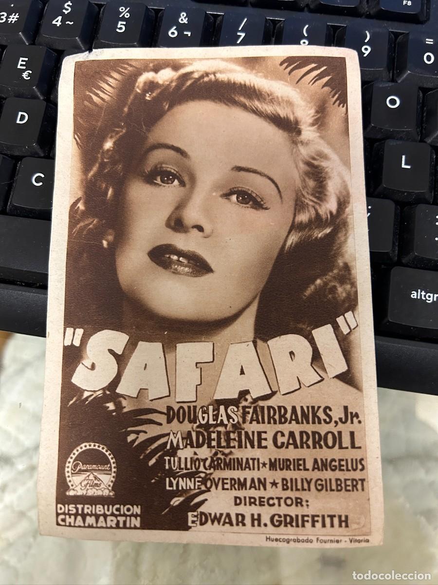 Cine: &ordm;1405 safari cine alkazar cordoba con publicidad buen estado
