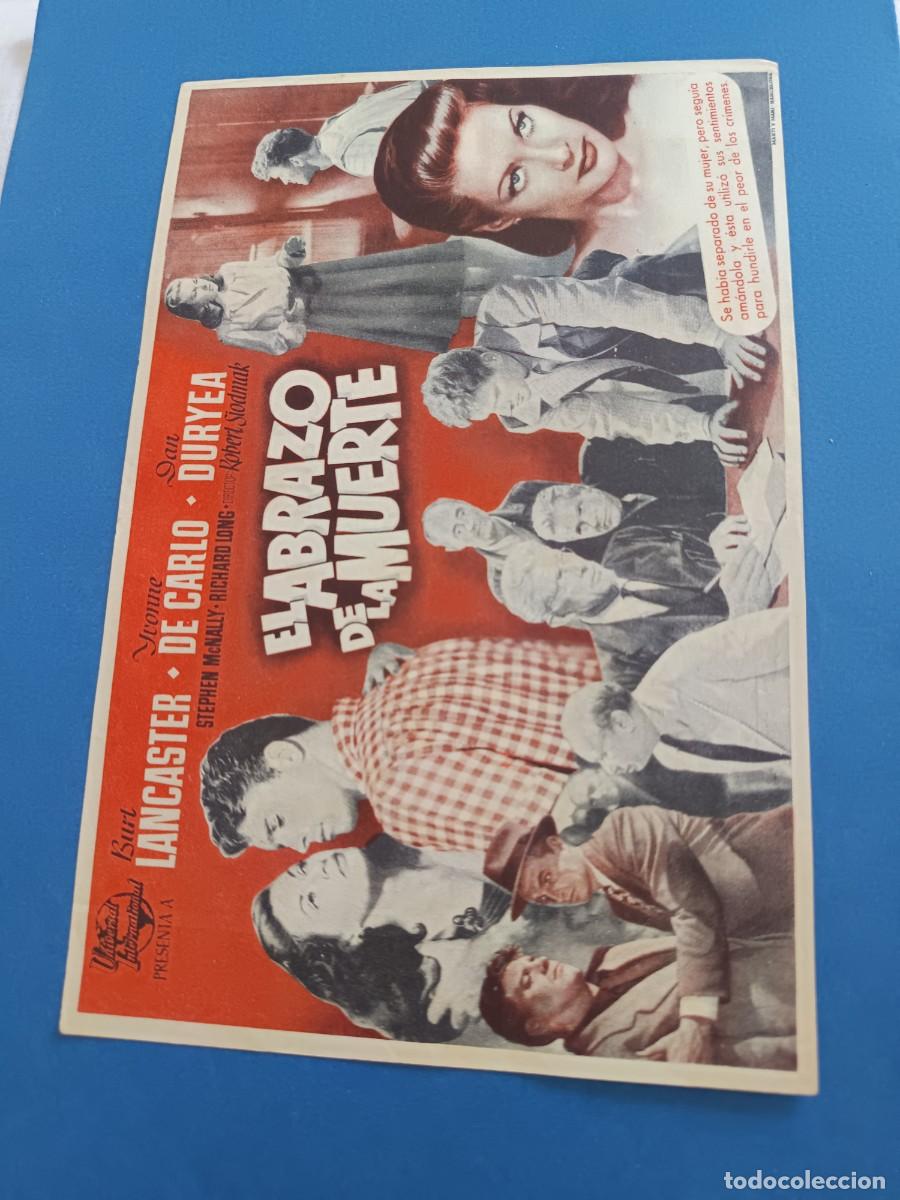 Cine: PROGRAMA DE CINE EL ABRAZO DE LA MUERTE BURT LANCASTER