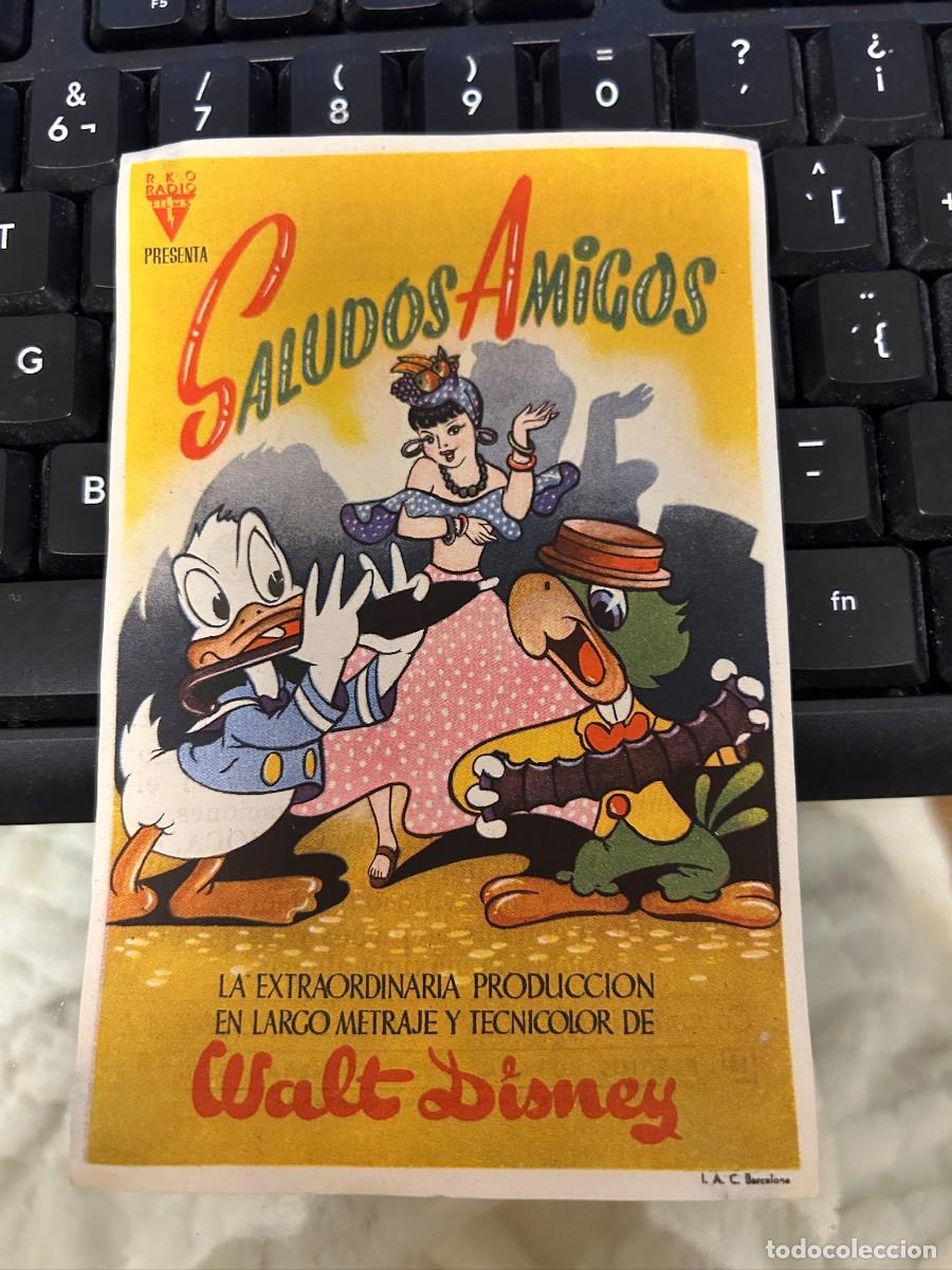 Cine: &ordm;1409 saludos amigos cine garcilaso quintanar de la orden con publicidad buen estado