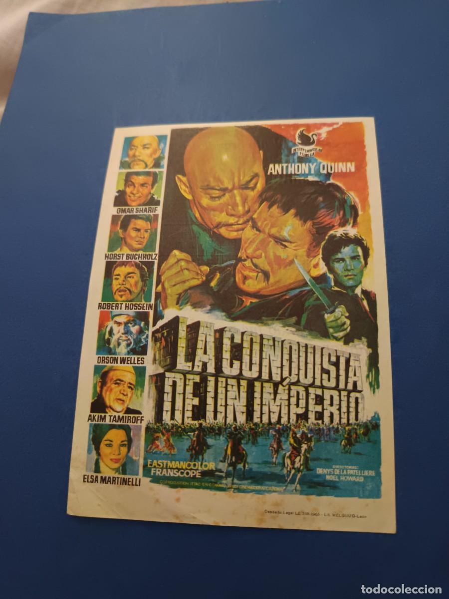 Cine: PROGRAMA DE CINE LA CONQUISTA DE UN IMPERIO ANTHONY QUINN