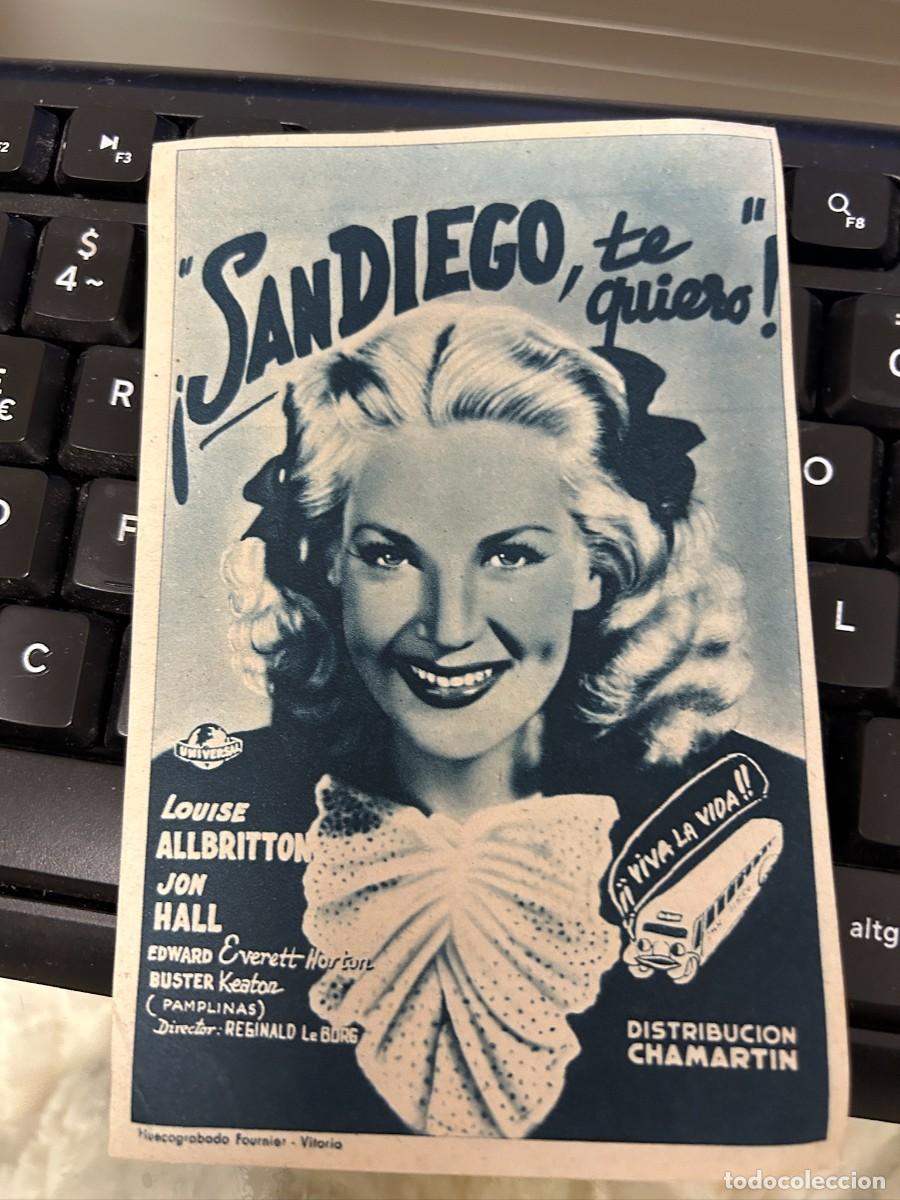 Cine: &ordm;1415 san diego cine kursaal reus con publicidad buen estado