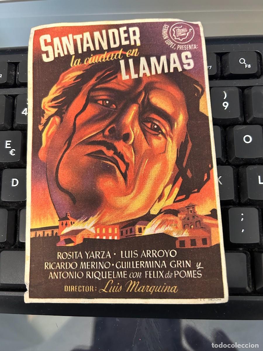 Cine: &ordm;1427 santander en llamas larache marruecos con publicidad buen estado