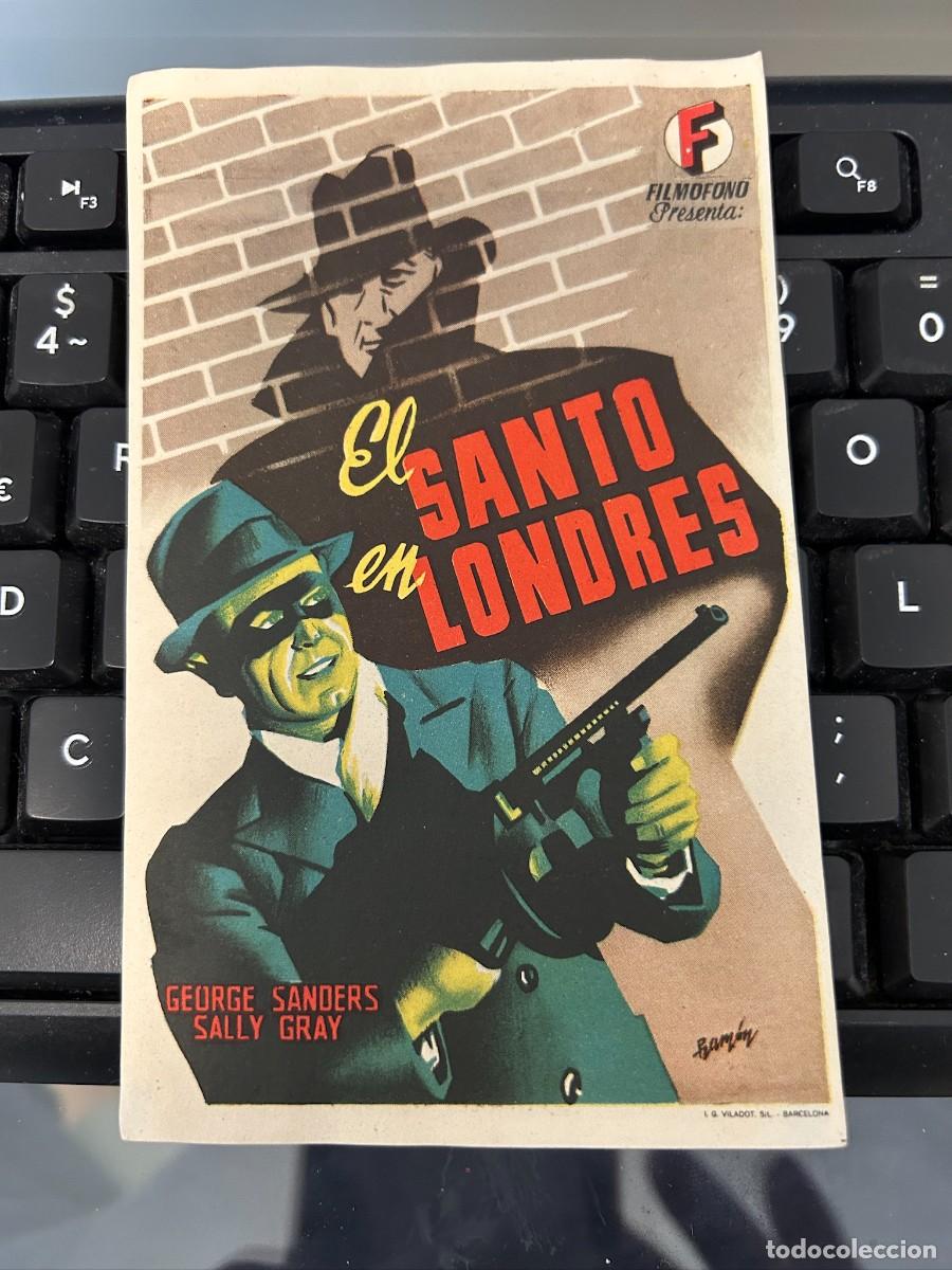 Cine: &ordm;1428 el santo en londres con publicidad buen estado