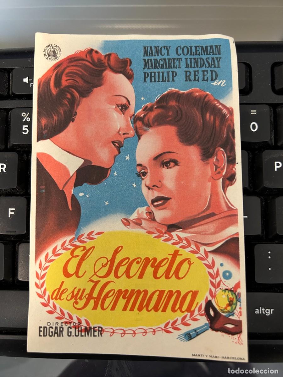 Cine: &ordm;1442 el secreto de su hermana cine monterrosa reus con publicidad buen estado