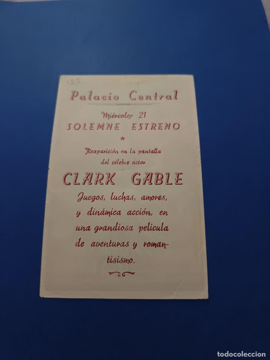 Cine: PROGRAMA DE CINE QUIERO A ESE HOMBRE CLARK GABLE - Foto 2