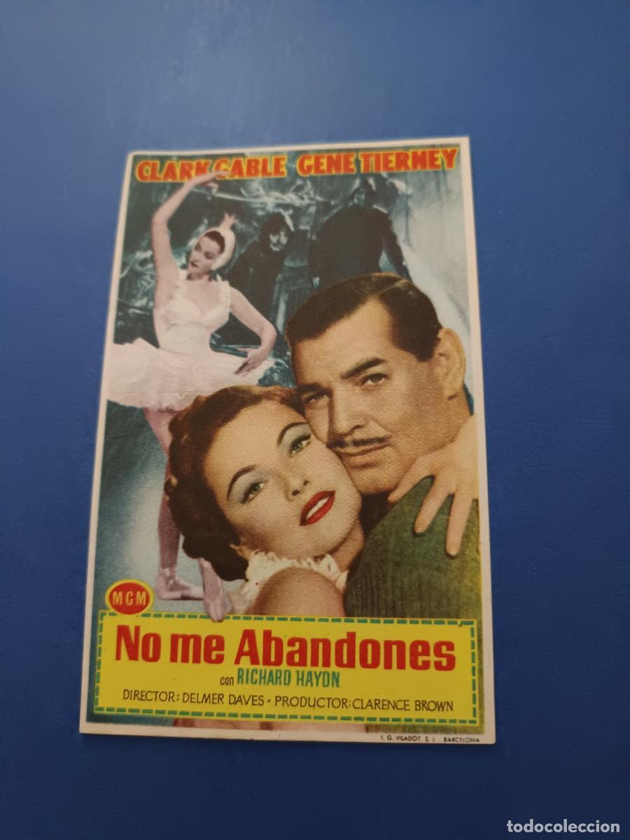 Cine: PROGRAMA DE CINE NO ME ABANDONES CLARK GABLE